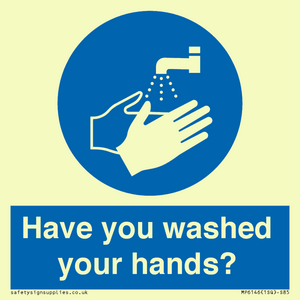 Have you washed your hands?